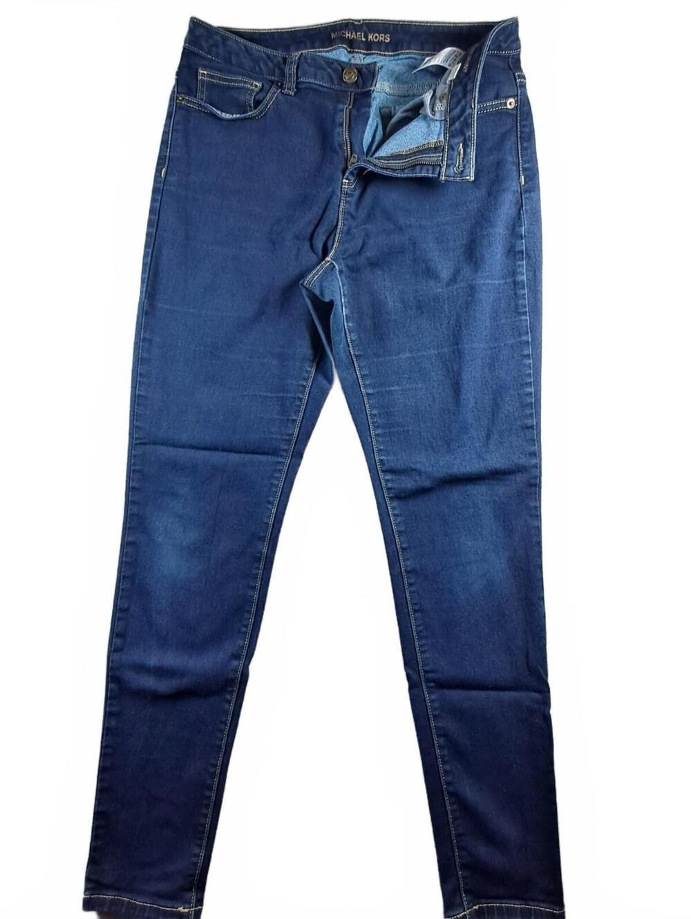 Michael Kors Selma Skinny Jeans Women's Size 8 Dark Wash Stretch Denim